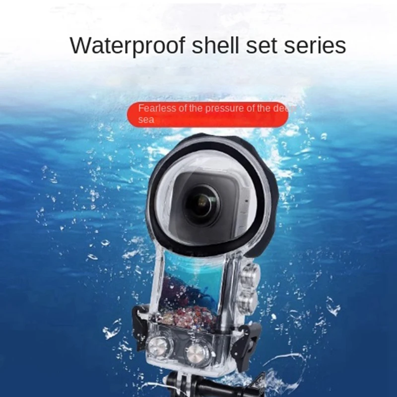 

Underwater Protective Shell Diving Shell For Insta360x3 Diving Shell 50M Panoramic Motion Camera Accessories