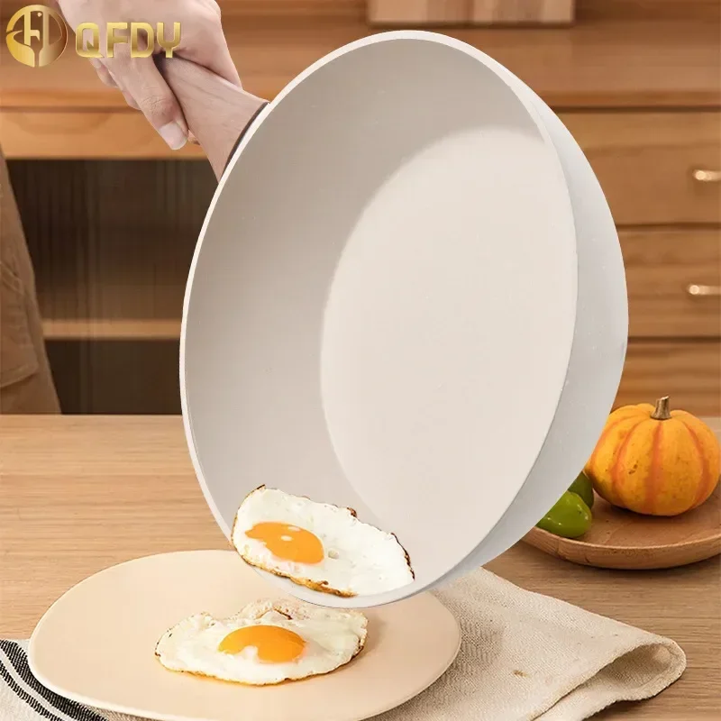 Maifanshi flat bottomed non stick pan, household stir fry pan, induction cooker, gas stove, specialized for steak, fried eggs