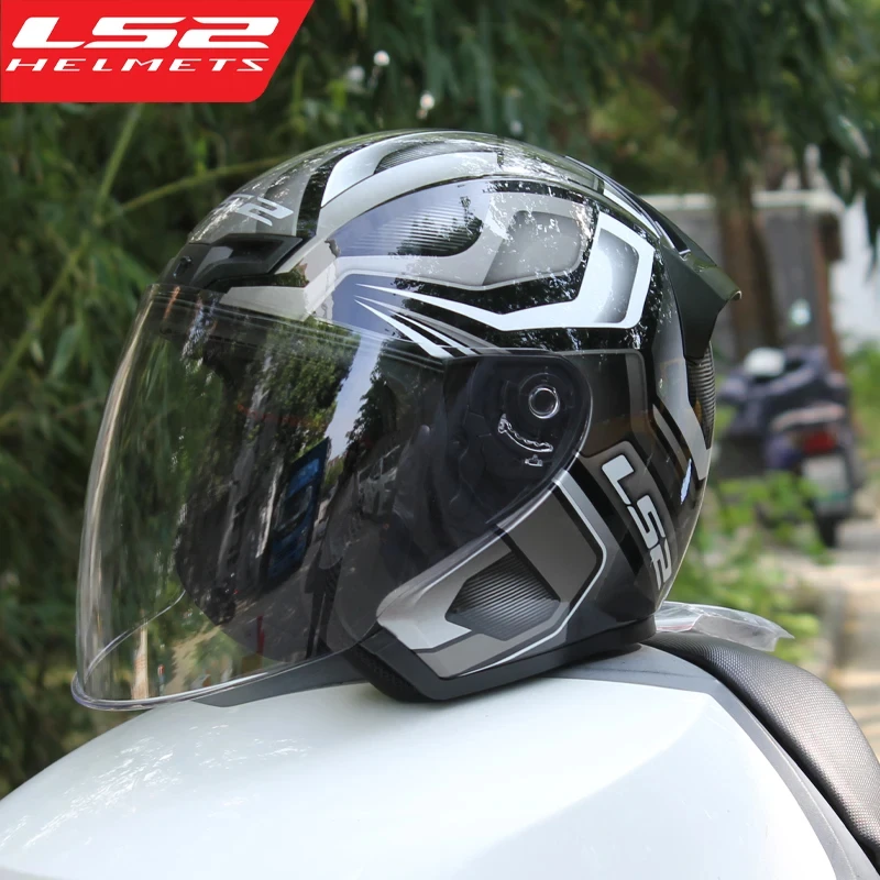 Original LS2 Motorcycle Helmet Capacete LS2 OF608 3/4 Open Face Helmets Men  Women Motorbike Riding Half Helmets Cascos Para Moto - AliExpress 201355758