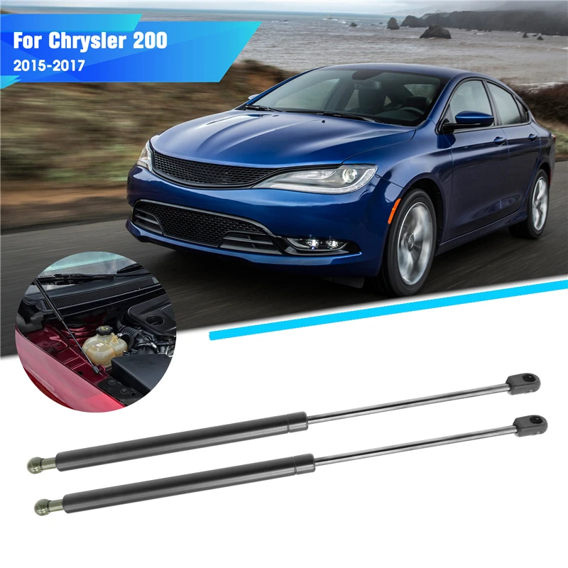 

2pcs Car Front Bonnet Hood Gas Lift Support Shock Struts Black For Chrysler 200 2015-2017 Auto Accessories OEM 4B-810727