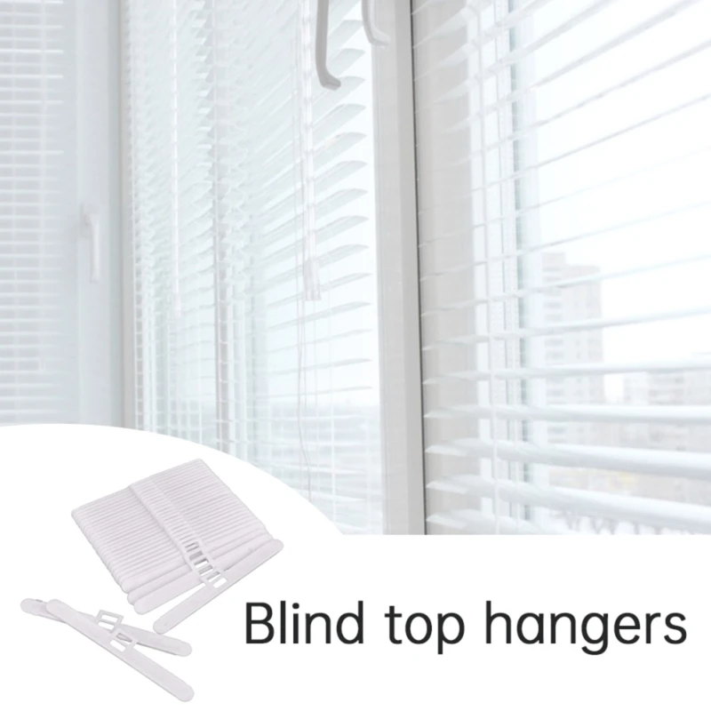 Vertical Blind Clips 20 Pcs Top Hangers Easy Installation Curtain Accessories