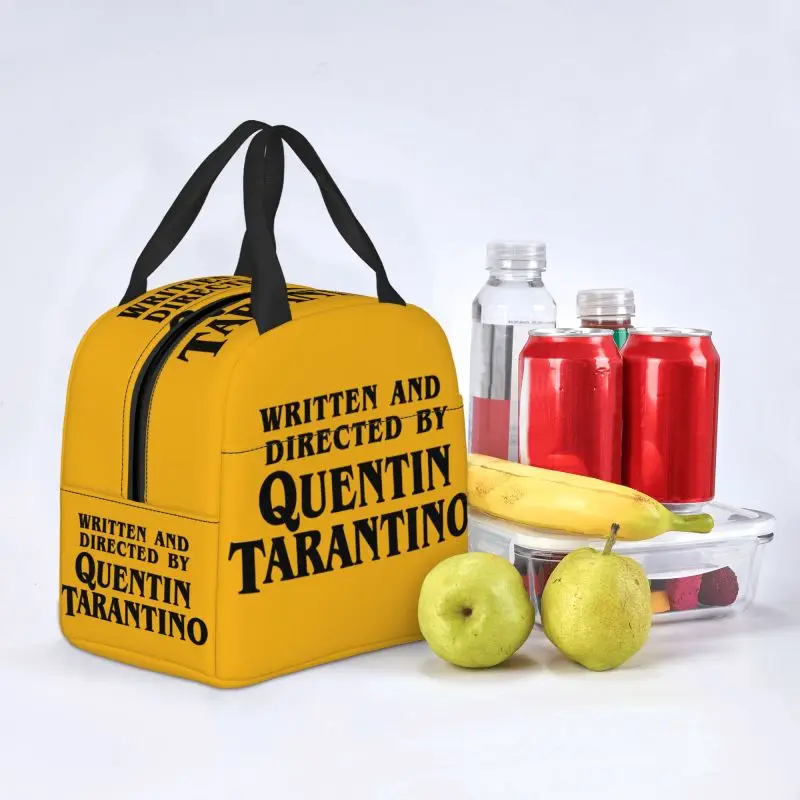 Custom Vintage Film quintino Tarantino Lunch Box Pulp Fiction Kill Bill Thermal Cooler Food Insulated Lunch Bag Tote Bag portatile