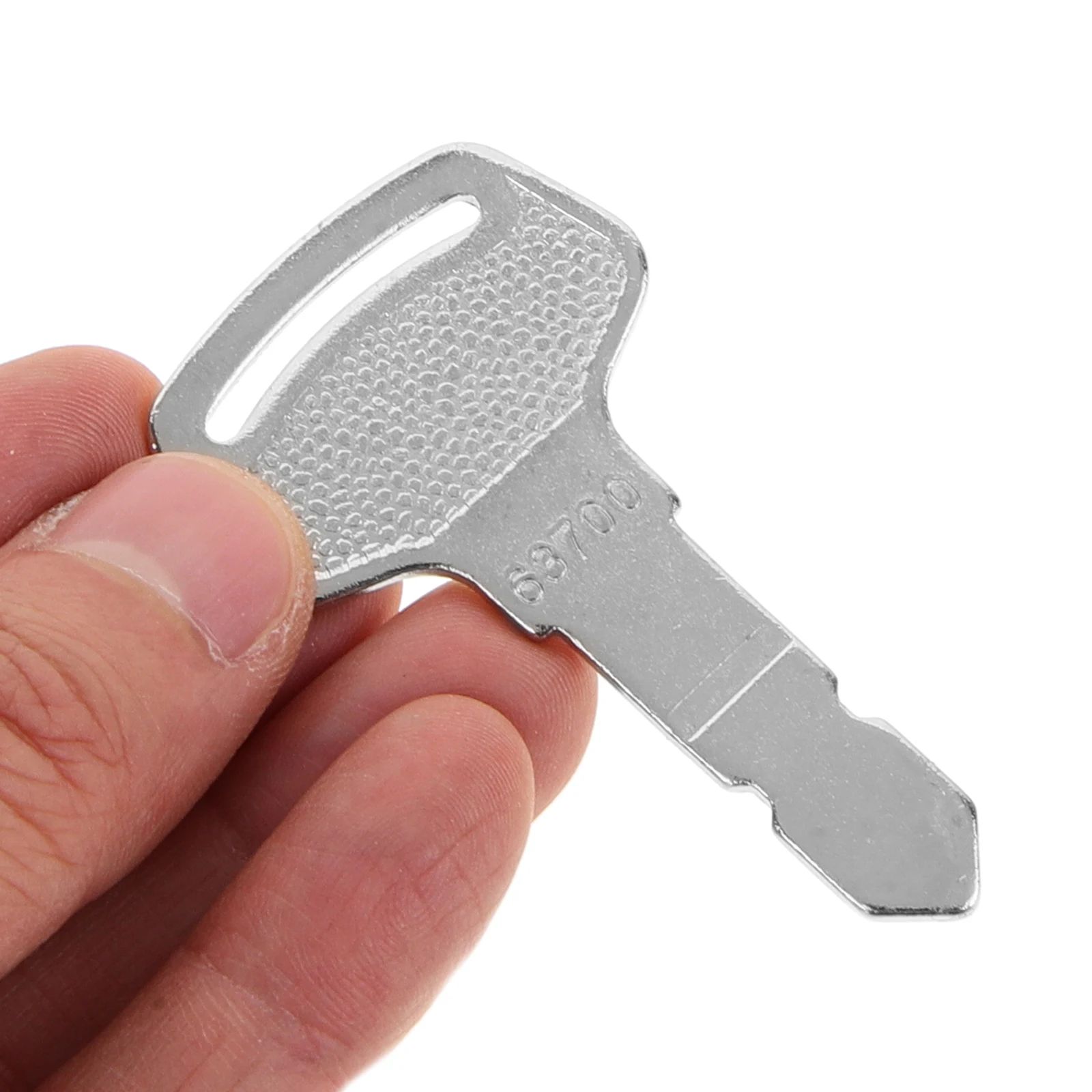

6pcs Ignition Key Set Silver Tractor Forklift Starter Replacement Keys Engine Start Compatible Durable Reliable