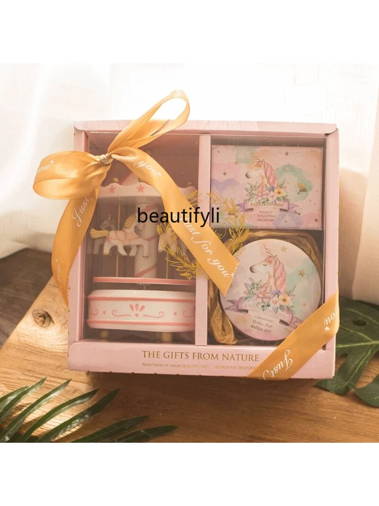 yj Carousel Music Box Girls Send Girlfriends Birthday Gift Girls Christmas Music Box