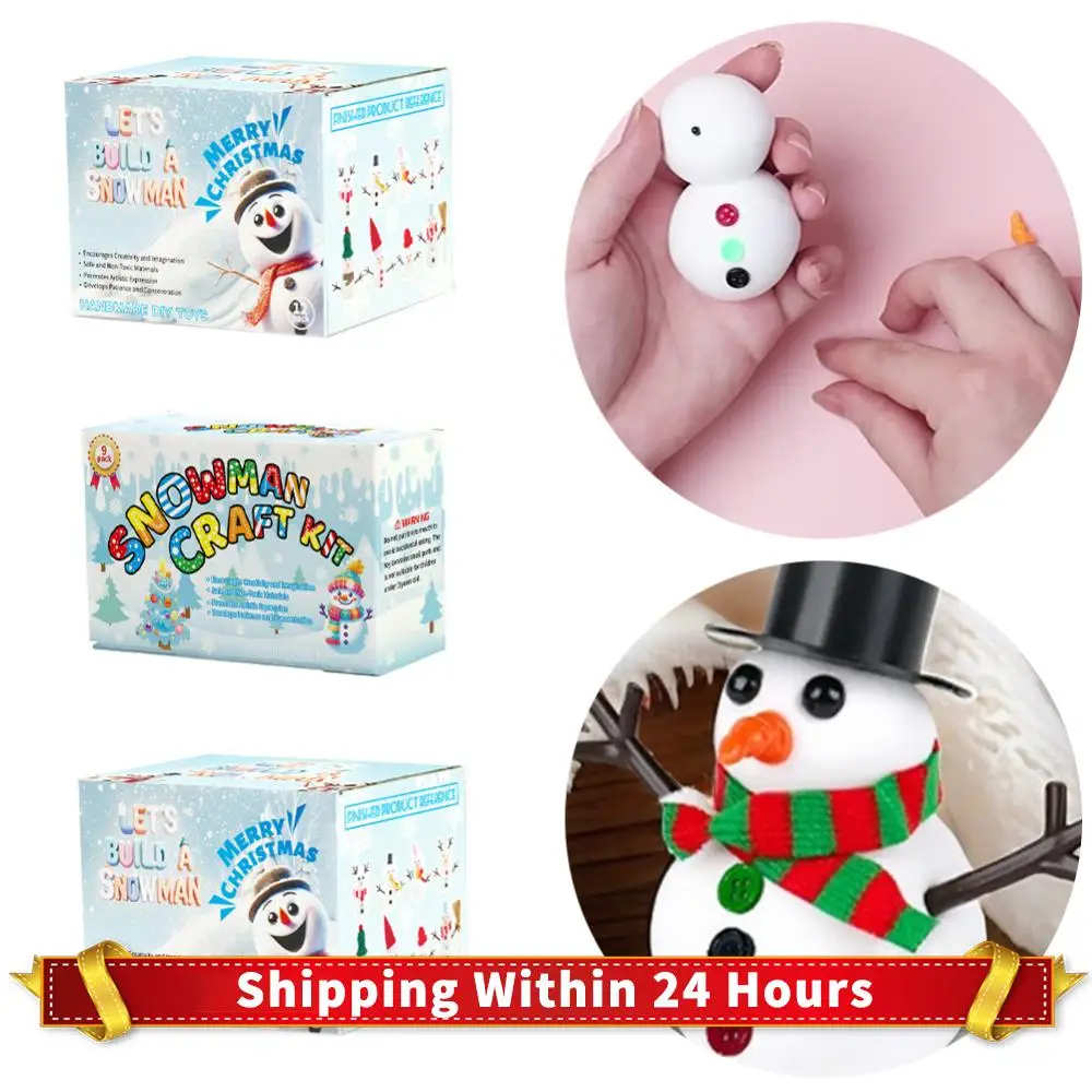 

Build A Snowman Kit Modeling Clay Snowman DIY Kit Snowman Making Kit for Toys Favors