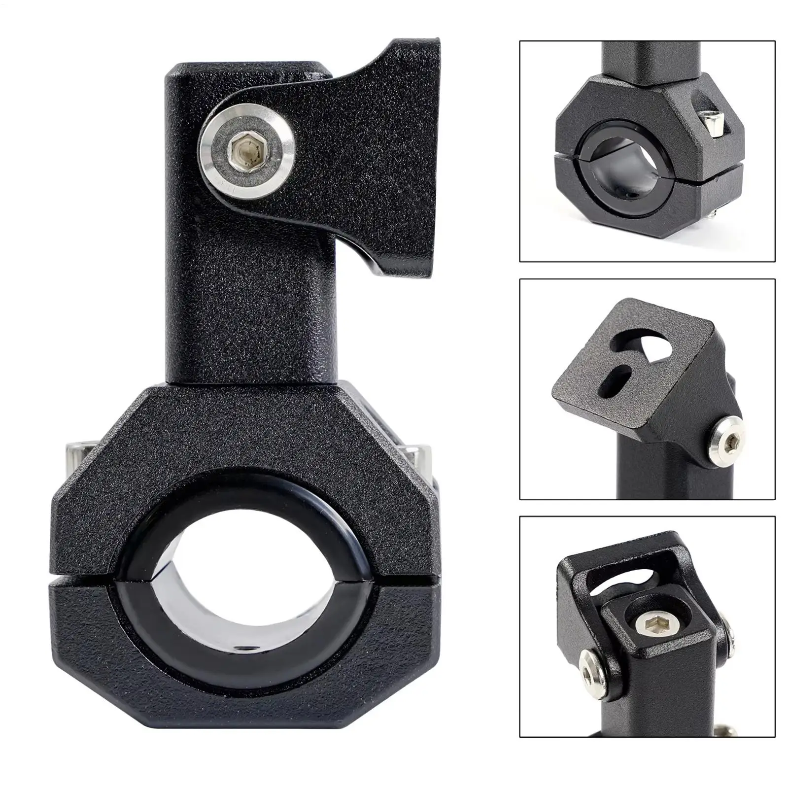Motorcycle Spotlight Bracket Motorcycle Spotlight Tube Clamp Bracket Rustproof Aluminum Alloy External LED Light Bracket
