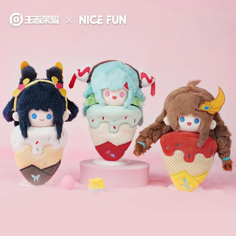 

Honor Of Kings Plush Keychain Da Qiao Ice Cream Style Stuffed Doll Game Peripheral Bag Pendant Gift For Game Fans Birthday Gift