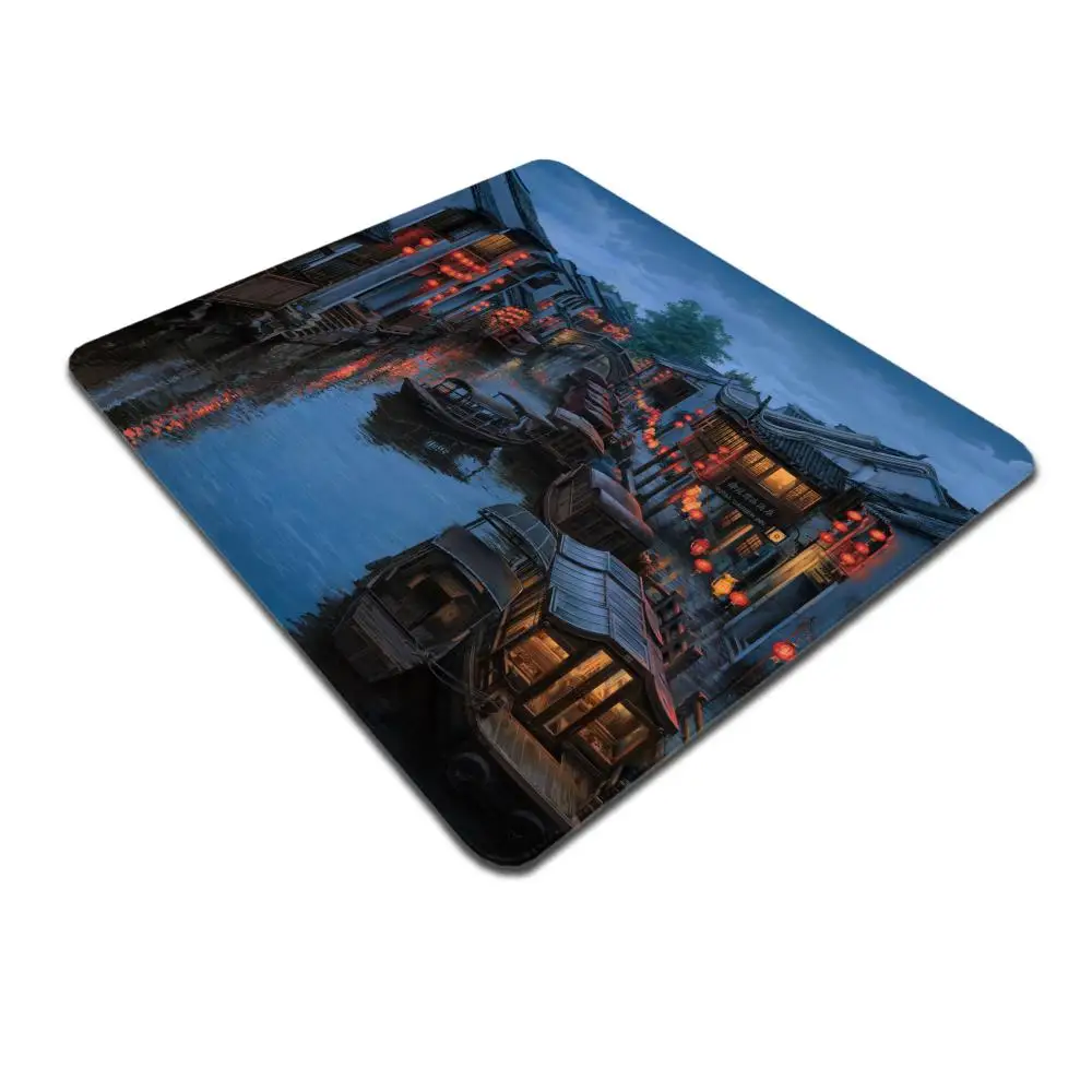 HYBXAXC Ocean Wave Coast Landscape Gaming Small Mouse Pad Desktop Computer Keyboard Wireless Mouse Boy Girl Gift for Play games