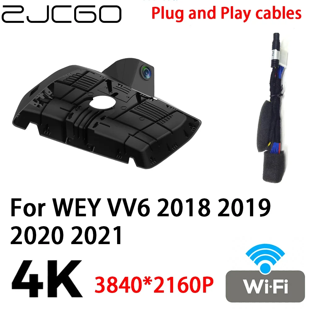 

ZJCGO 4K 2160P Car DVR Dash Cam Camera Video Recorder Plug and Play for WEY VV6 2018 2019 2020 2021