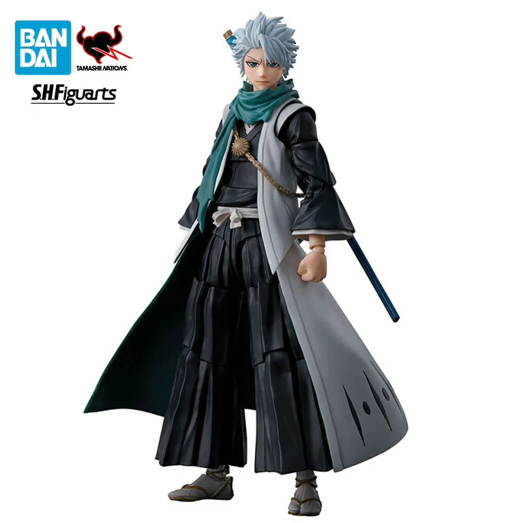 Original Anime S.H.Figuarts Toshiro Hitsugaya Bleach Thousand-Year Blood War Action Figure Toys Bandai PVC Model Doll Gift