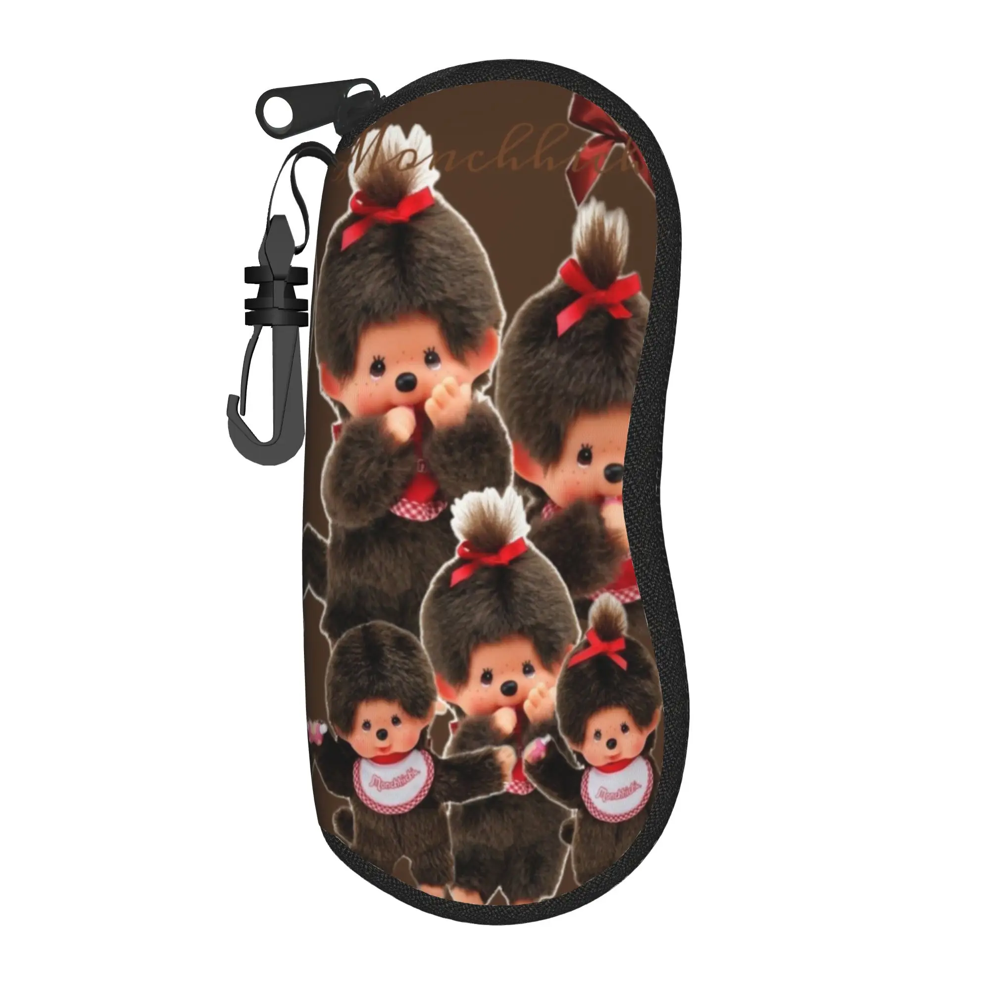 Monchhichis Merch Glasses Case for Women Men Student Box  Eyewear Storage Box Protector Sunglasses Box