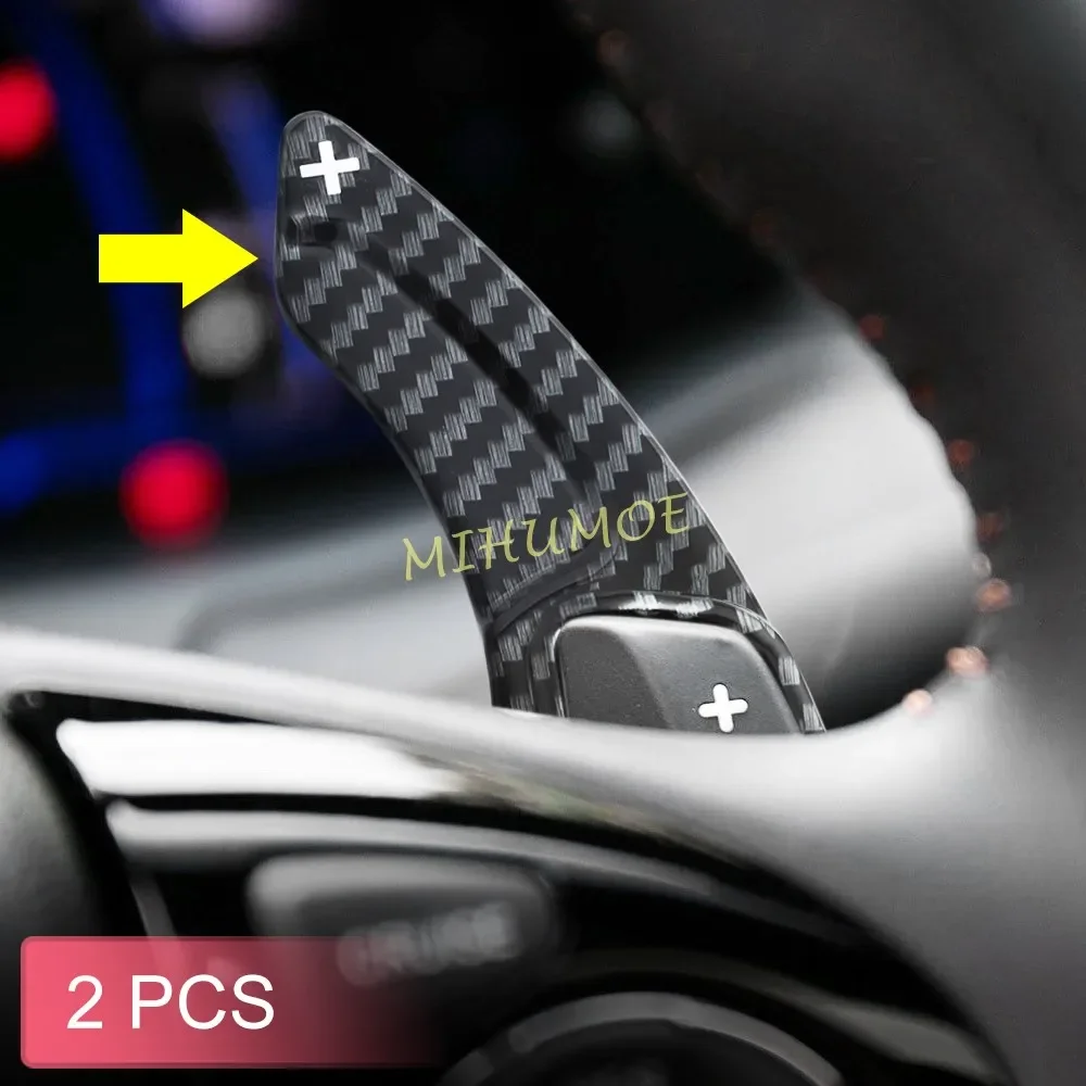 

For Honda Accord Civic 10th CR-V 5th Insight Steering Wheel Paddle Shifter Extension Carbon Fiber Look