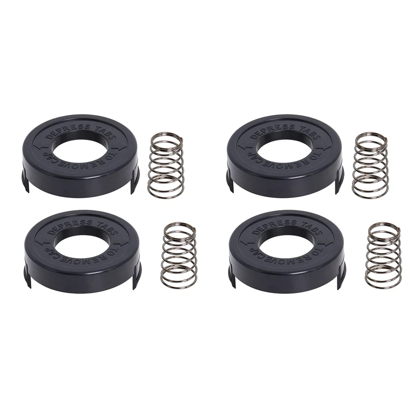 

A24F-4PCS 682378 -02 Крышка катушки с пружиной, совместимая с черным + Decker GLC12 GL250 GL310 GL360 Замена триммера