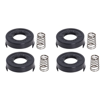 A24F-4PCS 682378-02 Spool Cover Cap With Spring Compatible With Black + Decker GLC12 GL250 GL310 GL360 Strimmer Replacement