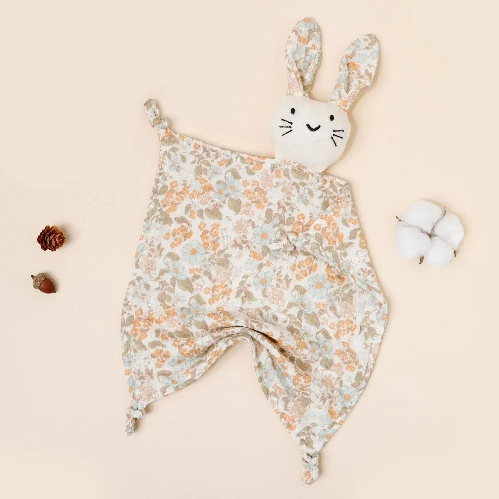 Cotton Muslin Muslin Comforter Blanket Printed Design Soft Material Cute Cat Sleep Newborn Size Multi-Function