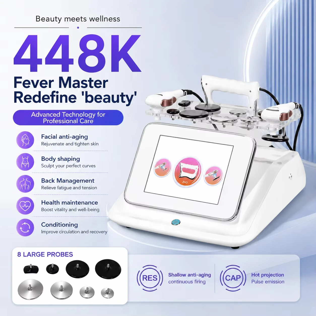INDIBA Weight Loss Tecartherapy Penetrates 12CM Under 448khz Tecar Machine the Skin Deep Health Care System RET CET Machine