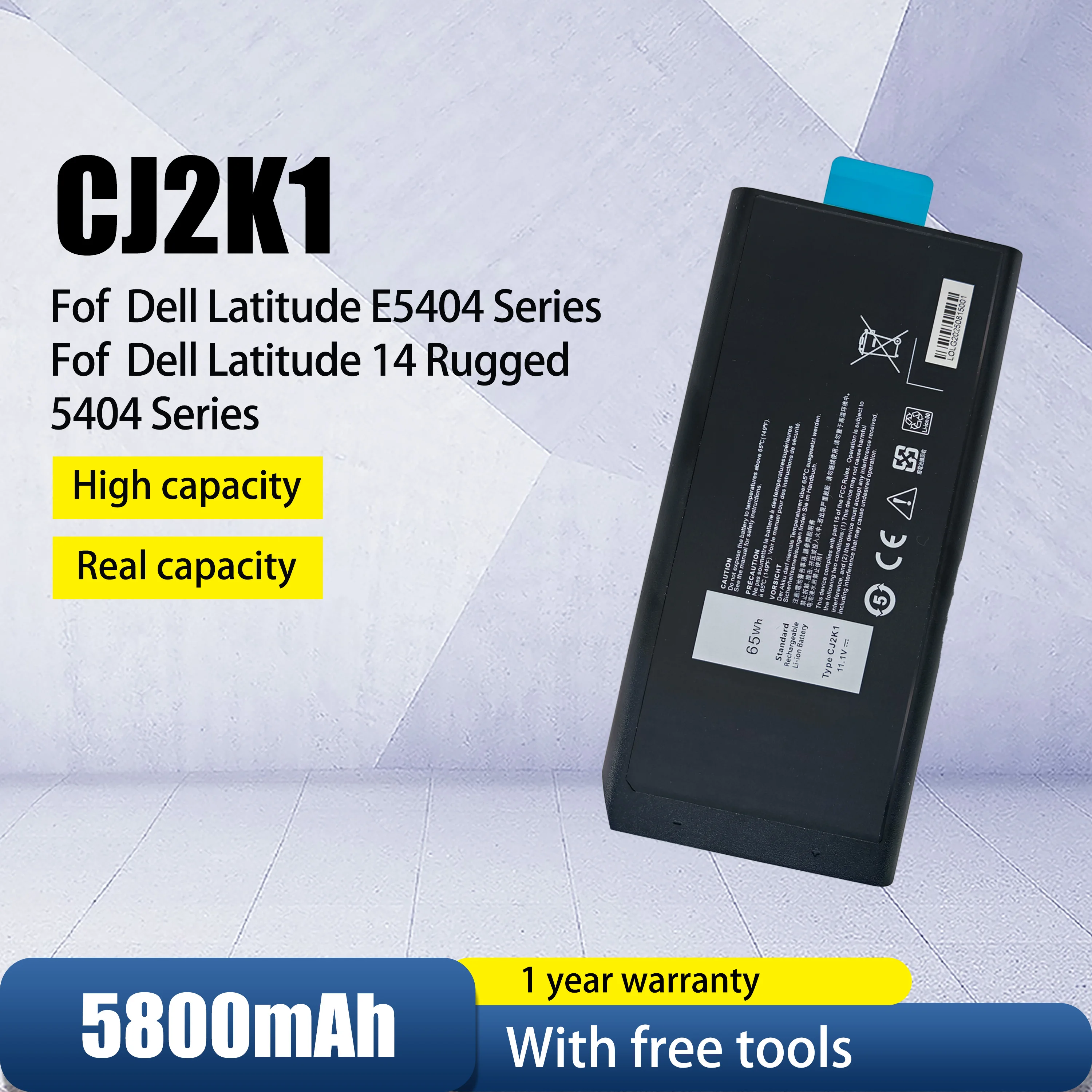 

Original quality CJ2K1 4XKN5 laptop battery for Dell latitude 5404 5414 7404 7414 CJ2K1 XRJDF X8VWF