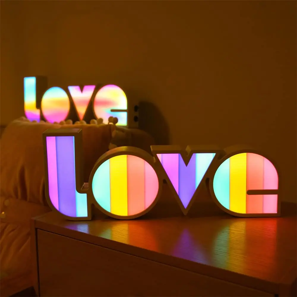 

Love LED Night Light Neon Sign Light USB/Battery Operated Perfect for Bar Wedding Home Decor Valentine's Day Mother's Day Gift