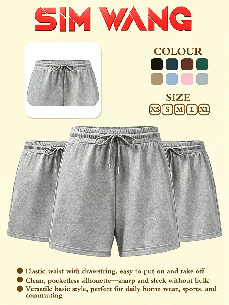 Summer new style casual sports multi-purpose grey short-leg loose pants three-piece set