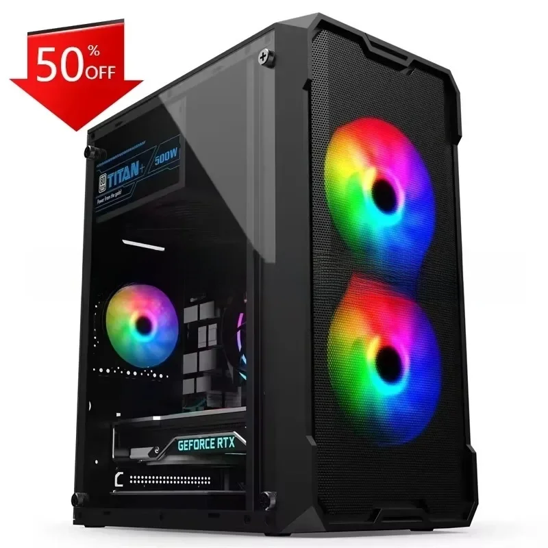 i3 6100 pc da gioco completo set di computer personalizzati attrezzature desktop precostruite all'ingrosso costruire pc desktop gamer