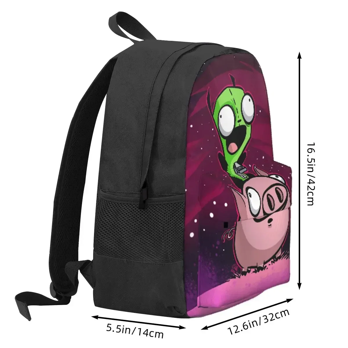 Space Pig Autographed Print Etsy Backpack Daypack Large Capacity Boys Girls BookBag School Bag Shoulder Bags for Men Women