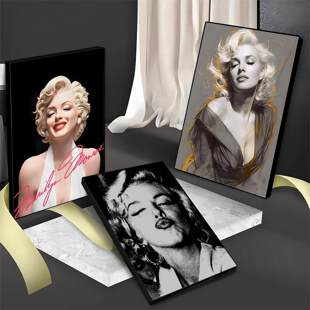 Marilyn Monroe Classic Vintage Posters Decoracion Painting Wall Art White Kraft Paper Kawaii Room Decor