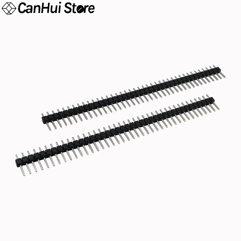 10pcs 2.54mm Pitch Single Row Breakable Male Header Needle Height Long 11 13 15 17 19 21 25 30mm 1*40P Strip Pinheader Connector