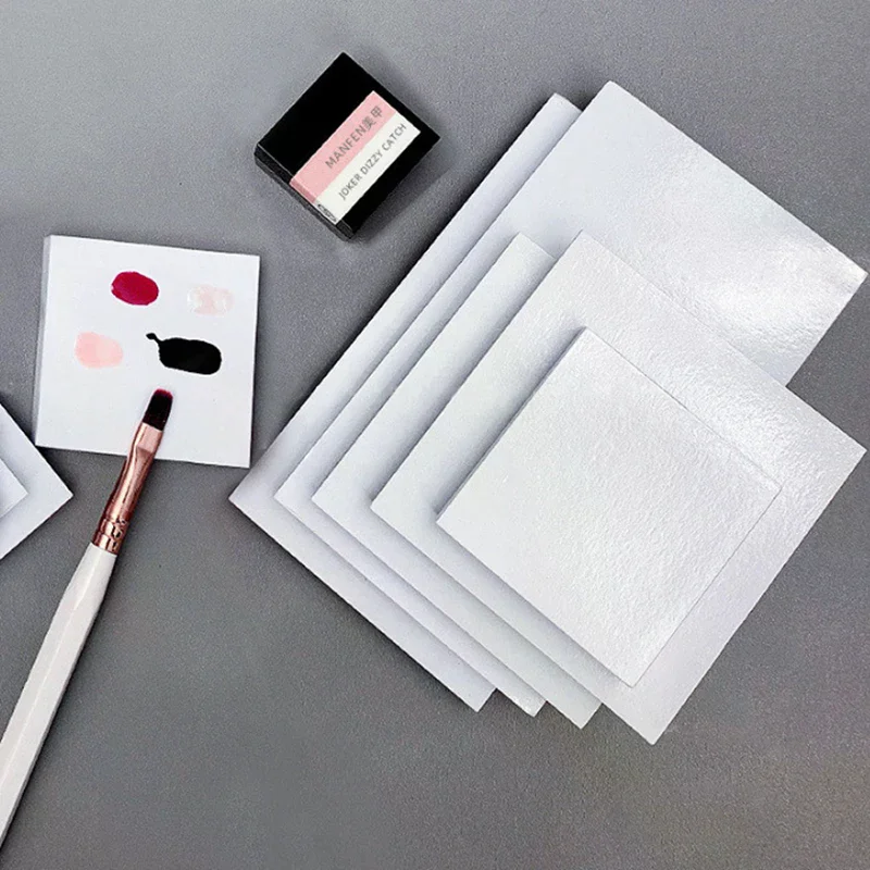 50 pezzi tavolozza di gel per unghie strumento di pittura vassoio di miscelazione dei colori per smalto impermeabile libro di colla di carta colorata strappabile usa e getta