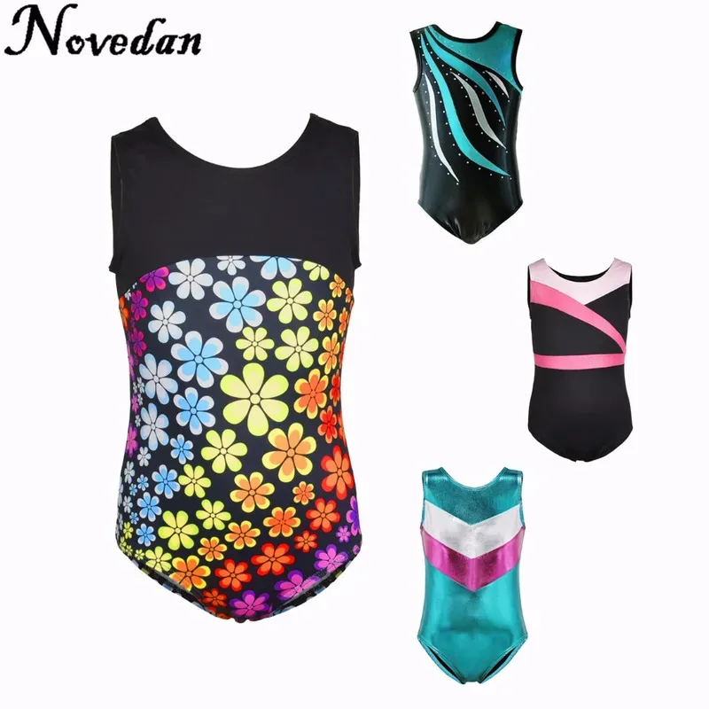 

Rhythmic Gymnastics Leotards For Girls Kids Ballet Dance Leotards Dress Children Training Biketard Dancewear Practice Costume