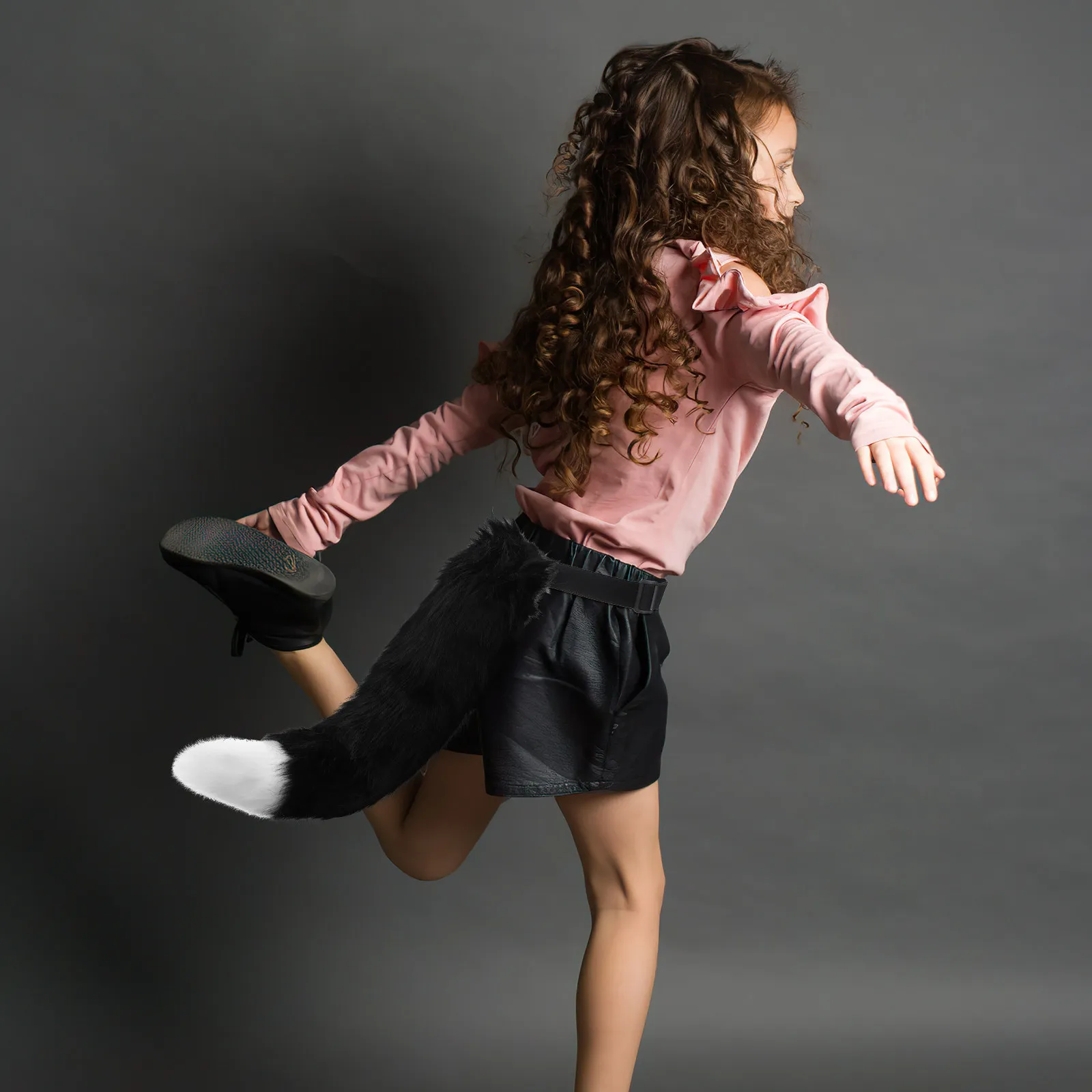 

Костюмный аксессуар: Легкий регулируемый хвост животного для косплея, декоративный искусственный хвост для вечеринок и Хэллоуина