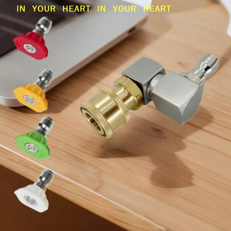 【X】360° Rotating Pressure Washer Jet Nozzle, 1/4