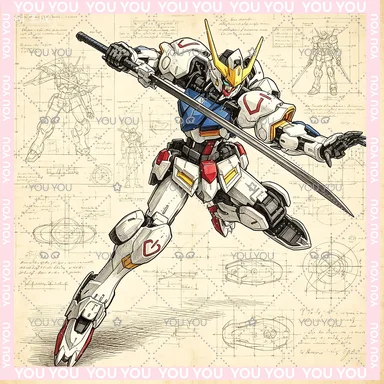 

Bandai Figure Gundam Model Kit Anime MG 1/100 Barbatos Fourth Form Mobile Suit Gunpla Action Figure Toys for Boy Children's Gift