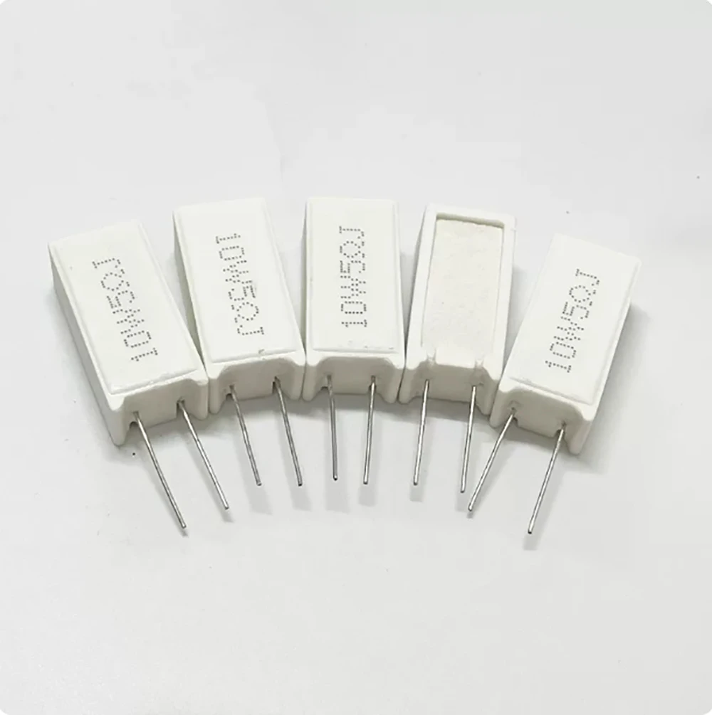 5pcs 10W 5% Cement Resistor Power Resistance 0.1 - 10K 0.1R 0.5R 10R 50R 0.22 0.33 0.5 1 2 5 8 10 15 20 25 30 100 1K 2K 3K ohm
