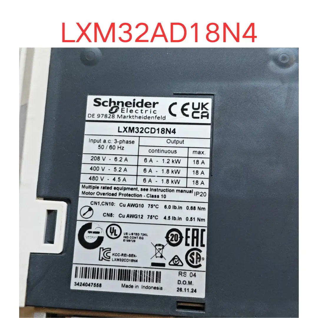 used LXM32AD18N4 servo driver test OK Fast shipping
