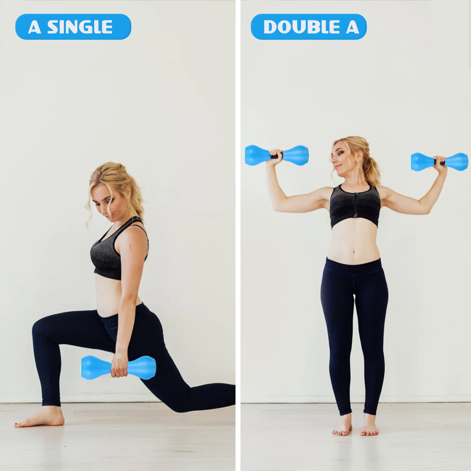 

2pcs Colorful Eva Dumbbells High-Density Waterproof Exercise Weights For Pool Fitness Water Aerobics Home Gym Small Hand Weights