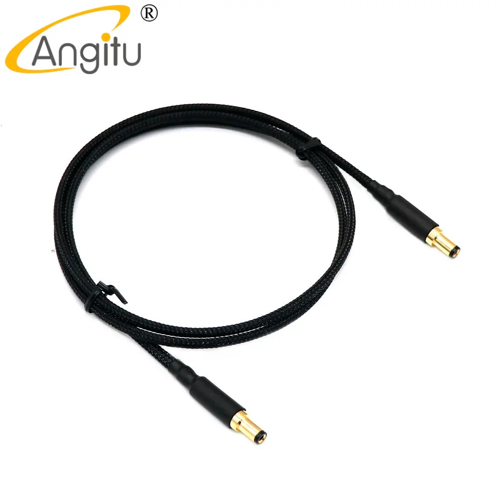 Angitu Audiophile Silver Plated DIY 5.5*2.1 to 5.5*2.1/5525 to 5525/ 5521 to 5525 AC/DC Linear Power Supply Cable Adapter Cable