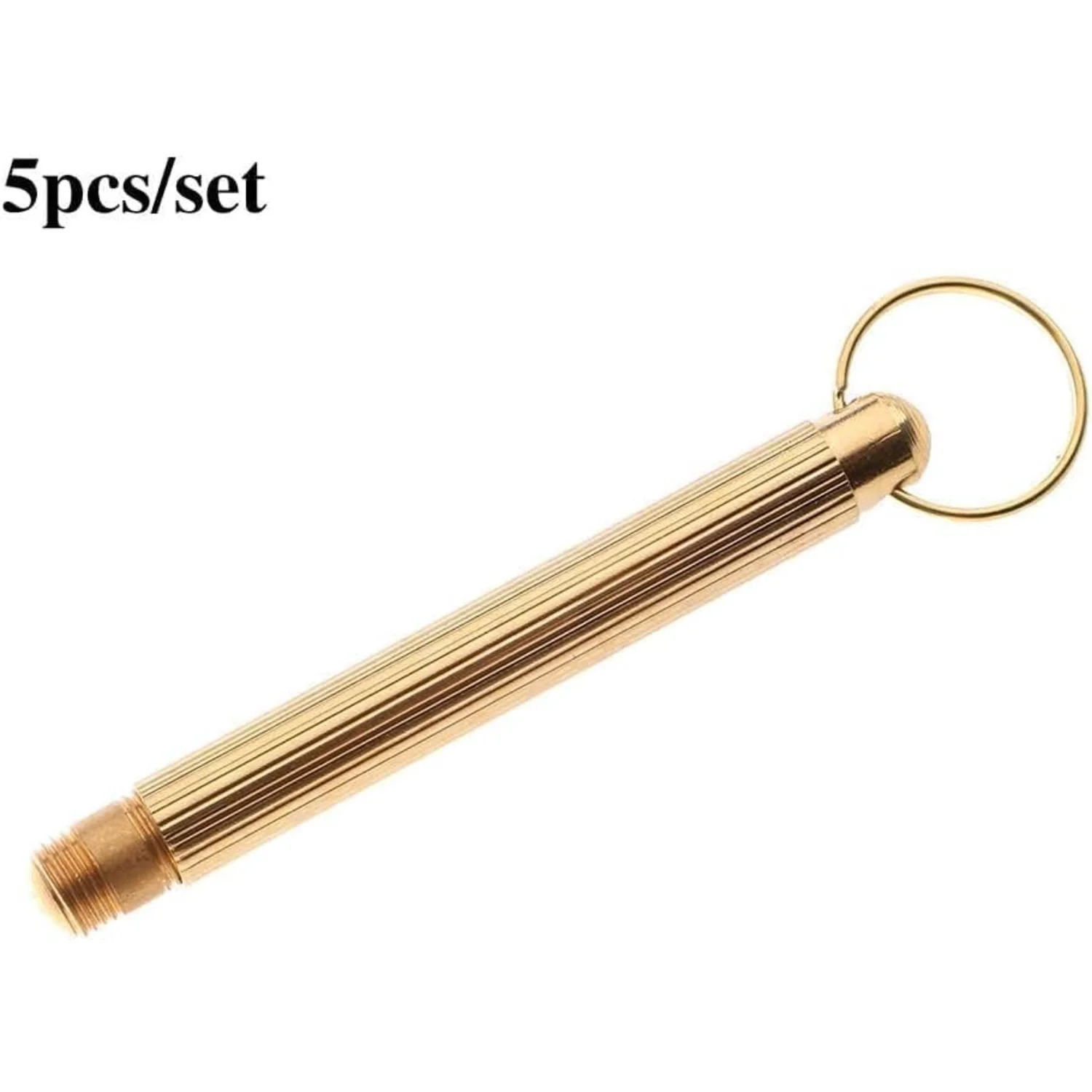 Gold Folding Type Copper Ear Wax Removal, Earwax Cleaner Ear Spoon, Portable Ear Wax Removal Tool Attached Key Ring Mini Tool Su