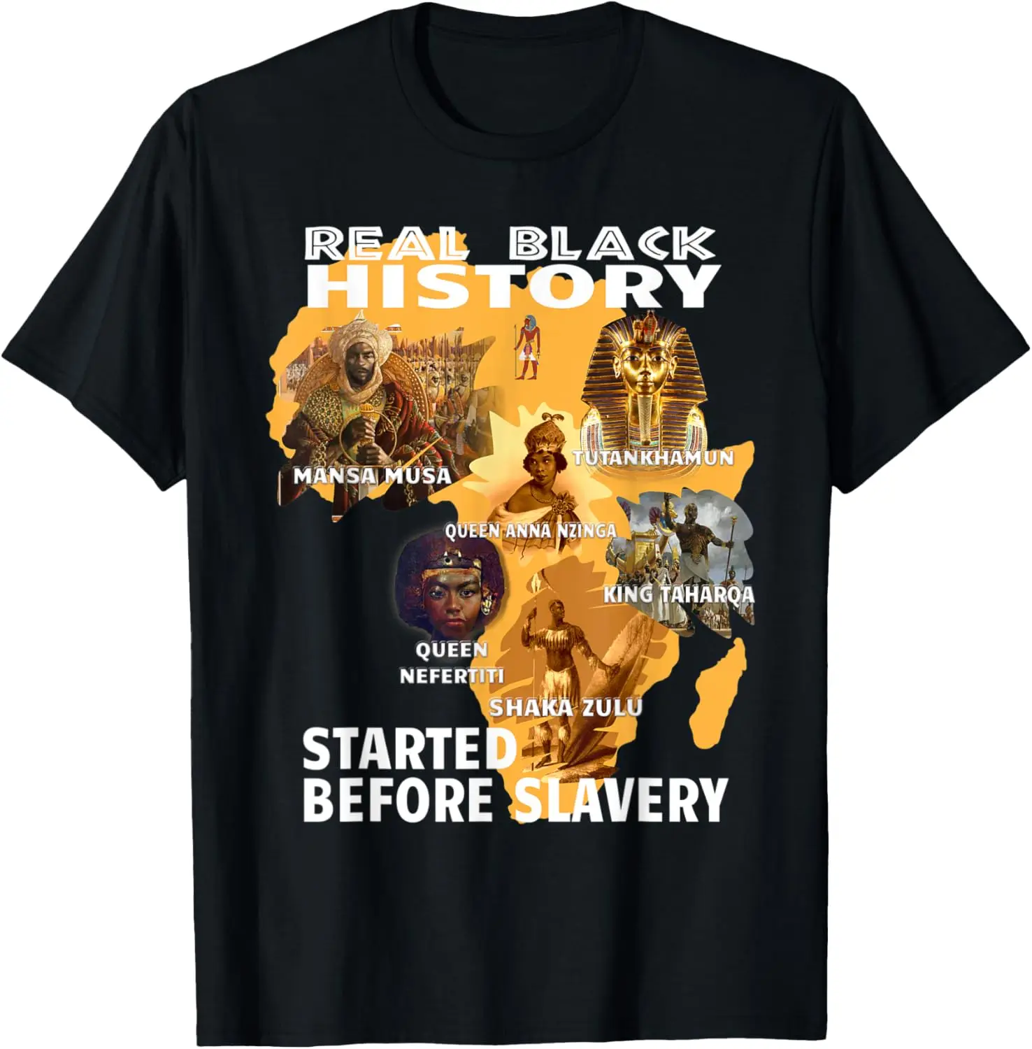 African American History Kwanzaa African Kings And Queens T-Shirt