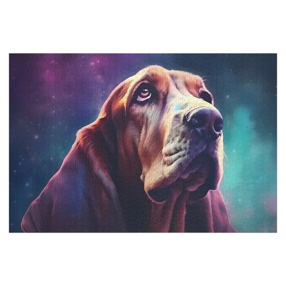 Starry Basset Hound Jigsaw Puzzle Customized Photo Custom Name Child Toy Novel Toys For Children 2022 Custom With Photo Puzzle