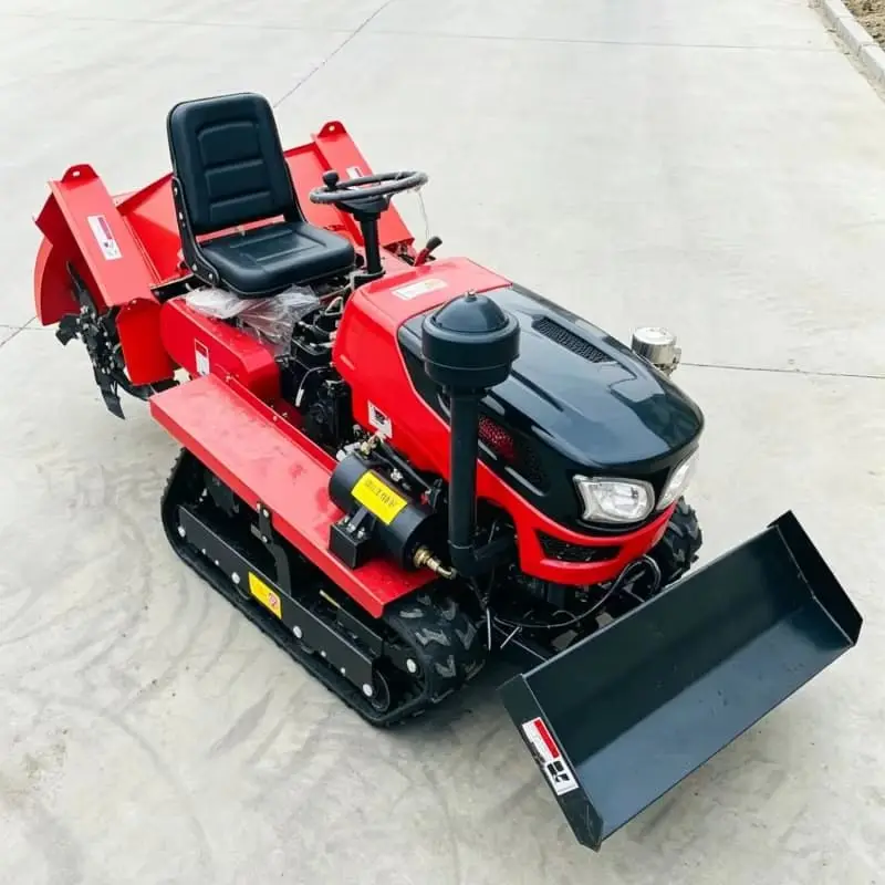 

Customized Bestselling crawler rotary tiller tractor, 2026 upgraded high-efficiency farmland cultivator, popular small tiller