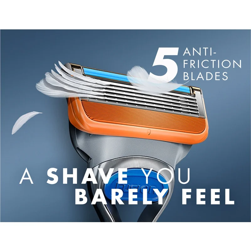 Gillette Fusion5 Razor Refills for Men with Lubrication Strip for Smooth Glide  5 Layers Blade for Fusion 5 Shaving Razor