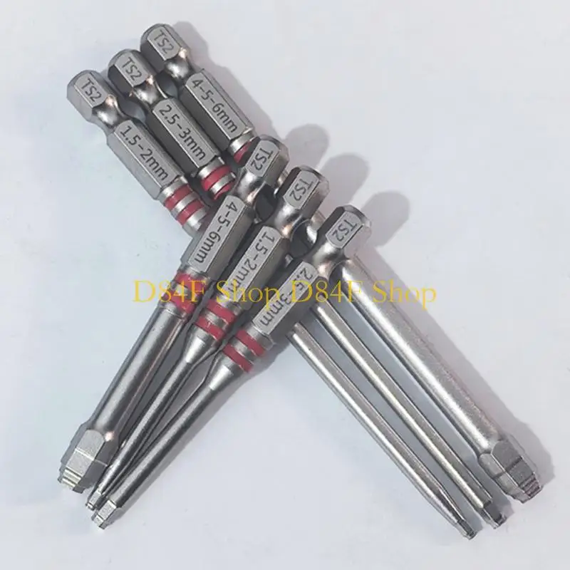 D84F 3/6Pcs Pagoda Shaped Electric Screwdriver Bit Set for Power Tool Electric Drill Easy Assembly Accessories