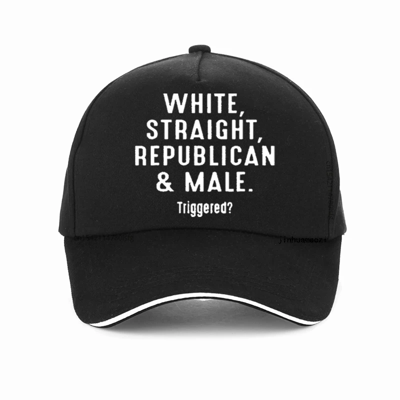 

White Straight Republican Male Triggered Pro Conservative Unisex Adjustable Baseball Caps Summer Snapback hats gorras