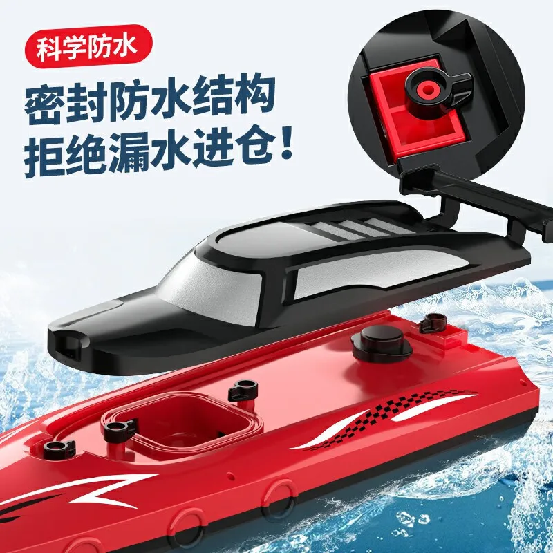 New RC Boat 2.4Ghz 20km/h High-Speed Remote Control Ship ipx4 Waterproof  With LED Lights Dual Motor Outdoor Boats Toys For Boys