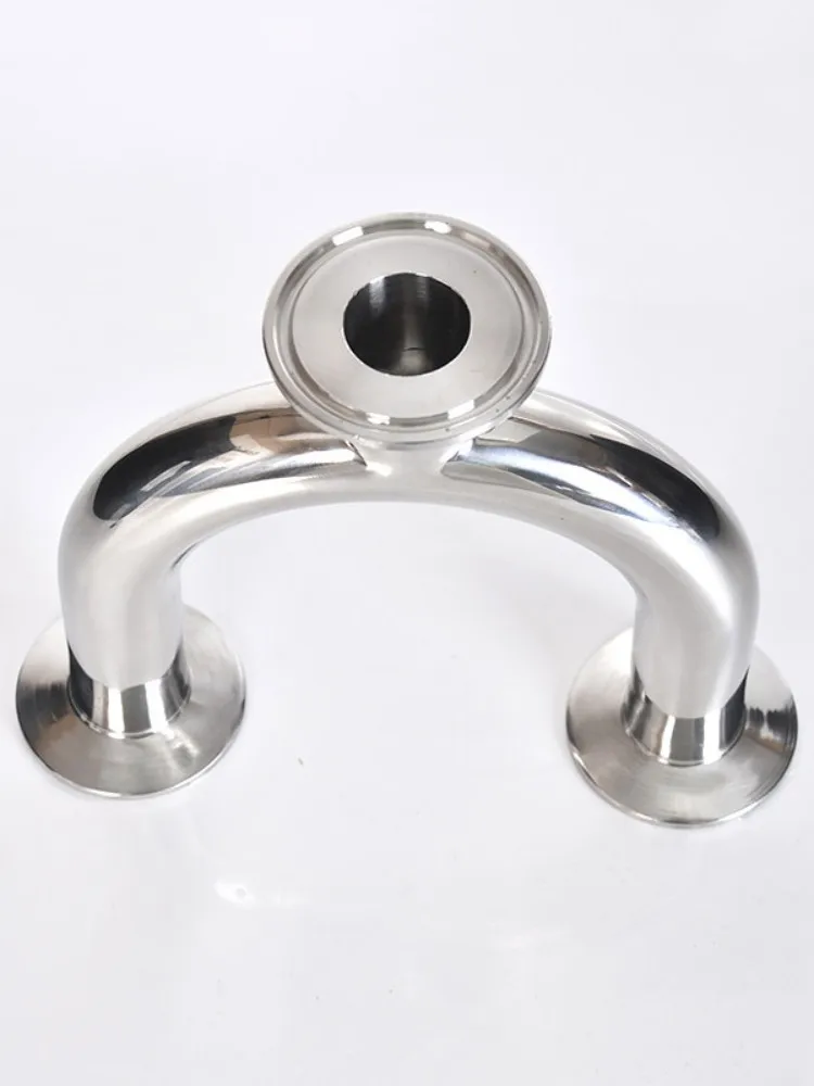 

3/4” 1-1/2” 2” Pipe OD 19mm/38mm/51mm Sanitary U Shape 3 Way 304 Stainless Steel Ferrule OD 1.5” 2” Pipe Fittings Tri Clamp