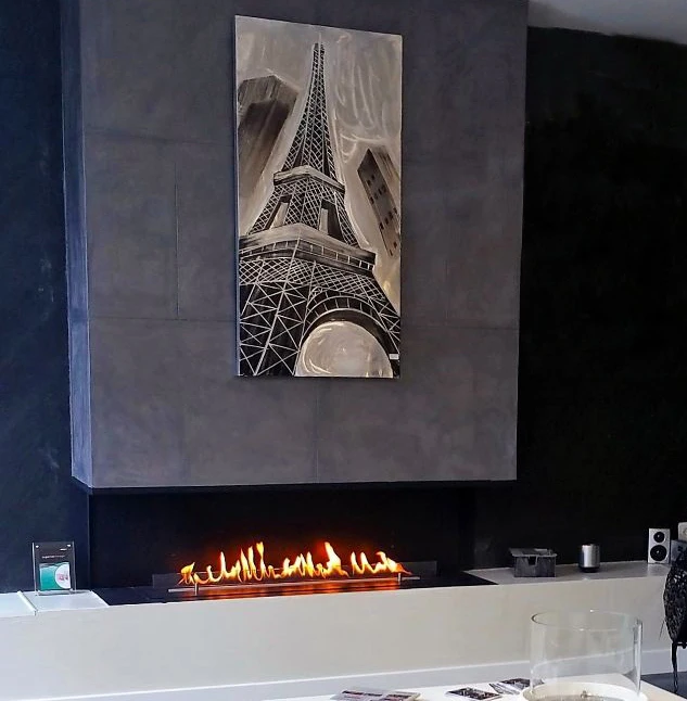 High Quality Echo Bio Ethanol Fire 36 Inch WIFI Intelligent Control Indoor Use Alcohol Chimney
