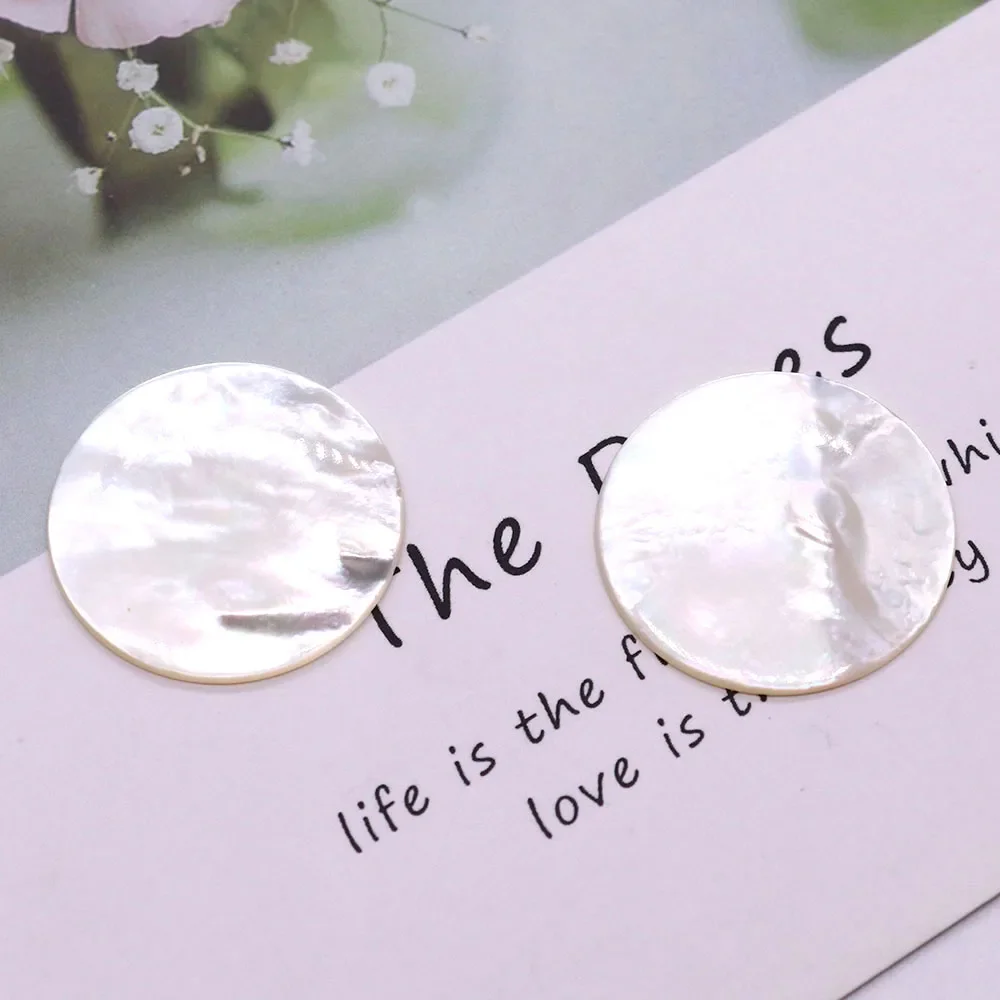 

Natural Seawater Shell White Round Beads for Jewelry Making Supplies Diy Ring Necklace Pendants Earrings Accessories Wholesale