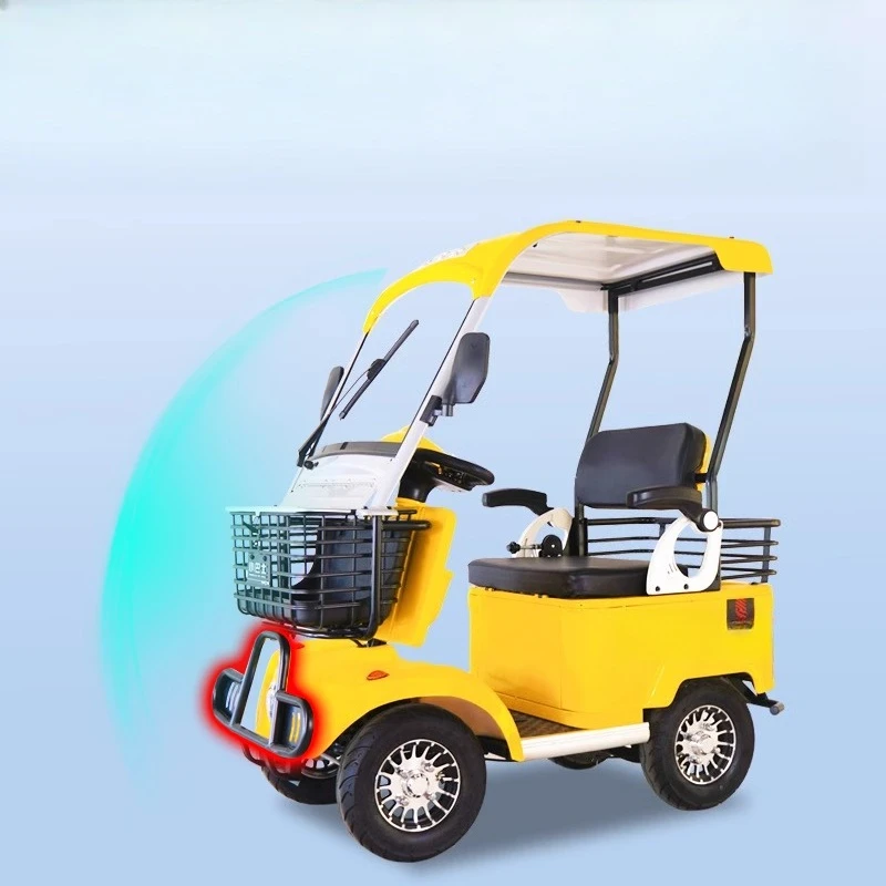 

Small bus E20 electric four-wheeler to pick up and drop off children, elderly scooter, scenic sightseeing car, old man music