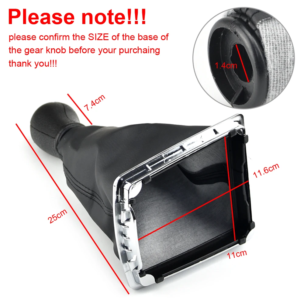For Ford Focus 2 Mondeo MK2 2004 2005 2007 2008 2009 2010 2011 Car Styling Gear Shift Knob Lever Gaitor Shifter Boot Cover Case view 2