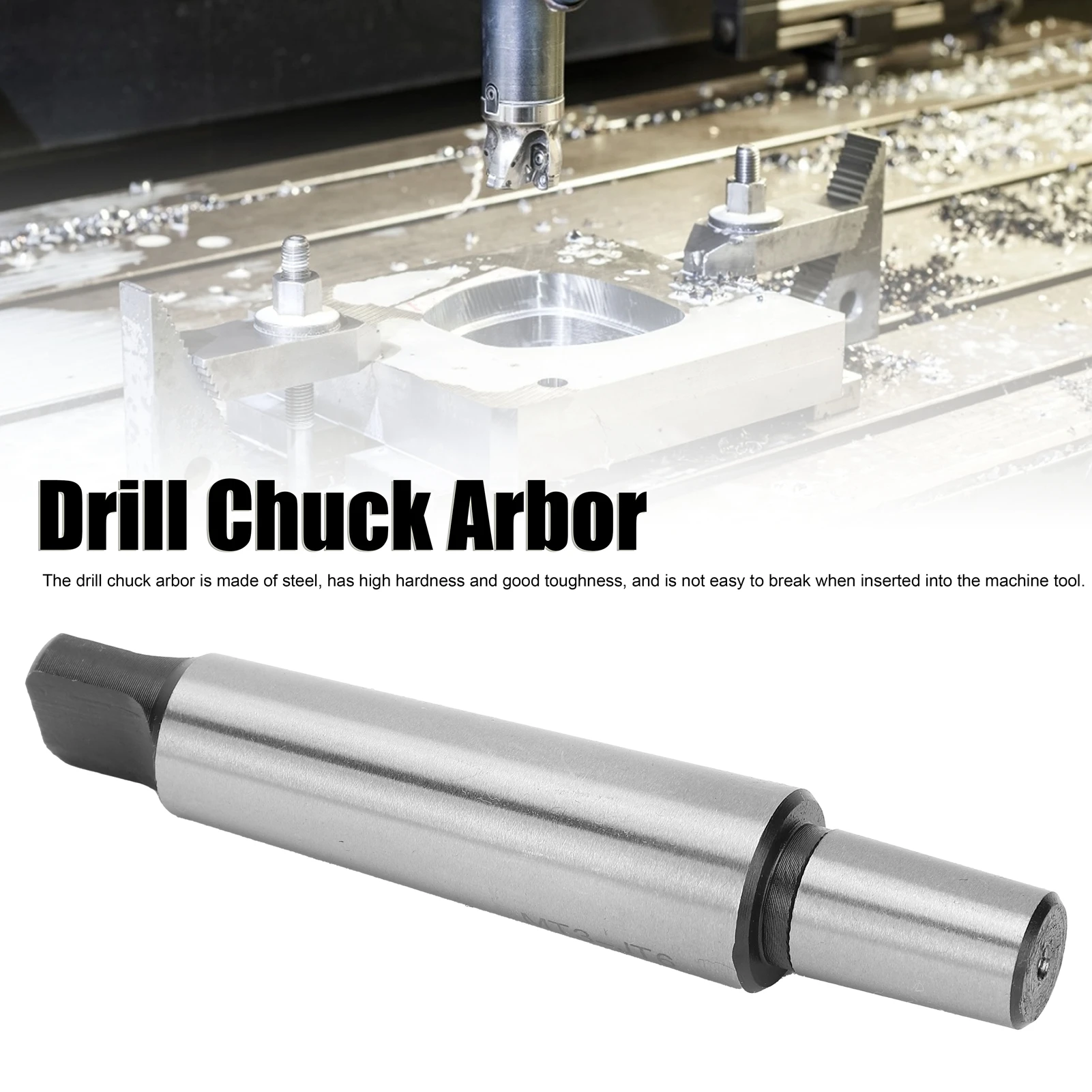 

Оправка сверлильного патрона Стальной материал Плоский хвост Прямая ручка Соединительный стержень вала Верстат Сверлильный патрон Стержень вала MT3‐JT6 Оправка